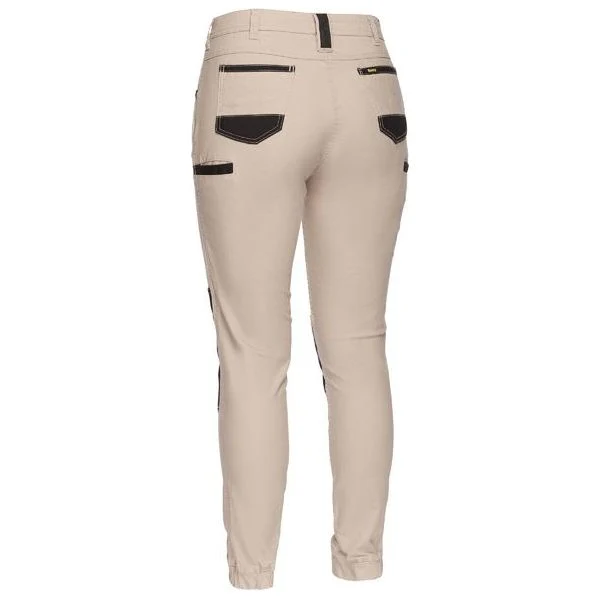Bisley Womens Flx & Move Stretch Cotton Mid-Rise Stovepipe Fit Pants (BPL6022) (Clearance) - Image 2