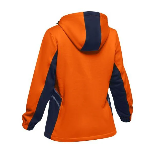 Bisley Women's Hi Vis Liquid Repellent Fleece 1/2 Zip Hoodie (BKL6571) - Image 2