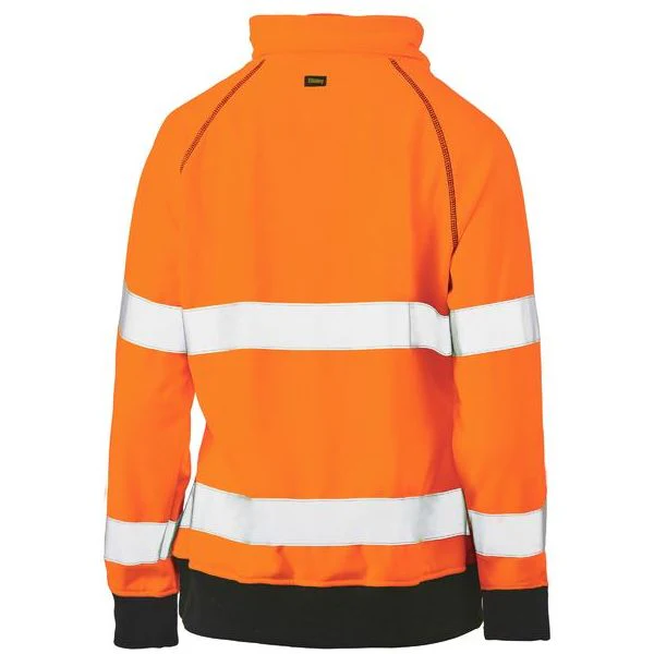 Bisley Womens Long Sleeve Taped Hi Vis Fleece Jumper (BKL6818T) - Image 2