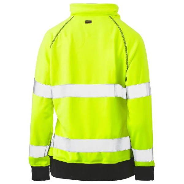 Bisley Womens Long Sleeve Taped Hi Vis Fleece Jumper (BKL6818T) - Image 4