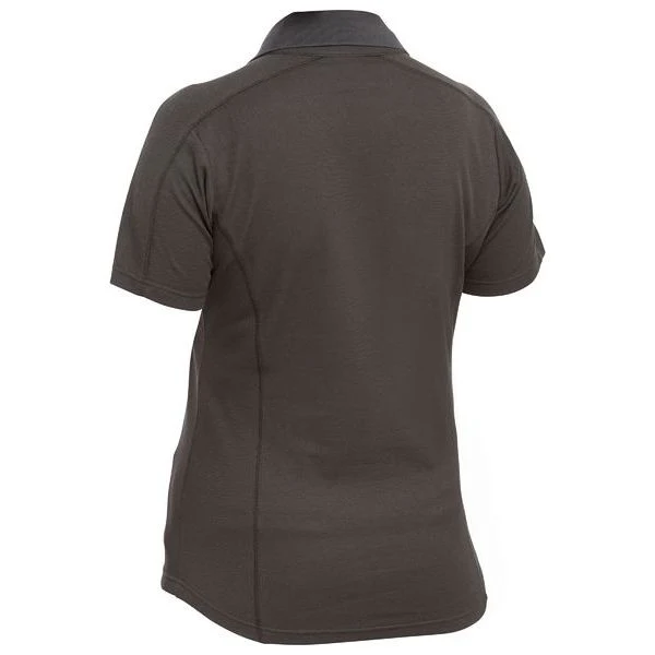 Bisley Womens Short Sleeve Button Free V Neck Polo (BKL1202) - Image 4
