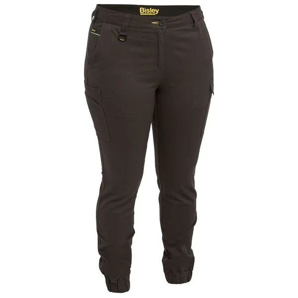 Bisley Womens Stretch Mid-Rise Cotton Cargo Cuffed Pants (BPL6028) - Image 5