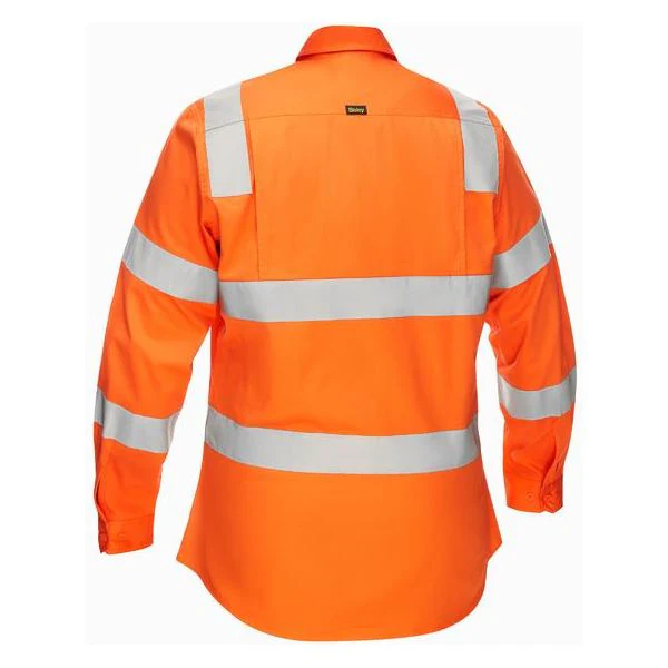 Bisley Women's Taped Biomotion Cool Lightweight Hi Vis Shirt (BL6016T) - Image 2
