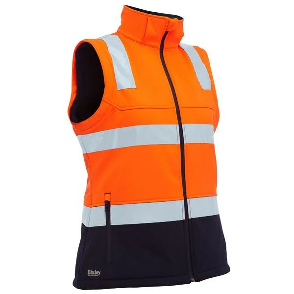 Bisley Womens Taped Two Tone Hi Vis 3 In 1 Soft Shell Jacket (BJL6078T) - Image 12