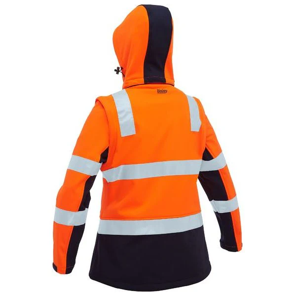 Bisley Womens Taped Two Tone Hi Vis 3 In 1 Soft Shell Jacket (BJL6078T) - Image 14