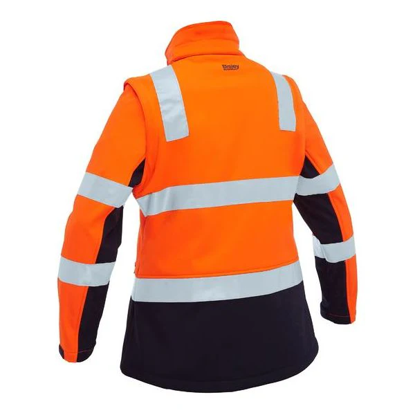 Bisley Womens Taped Two Tone Hi Vis 3 In 1 Soft Shell Jacket (BJL6078T) - Image 16