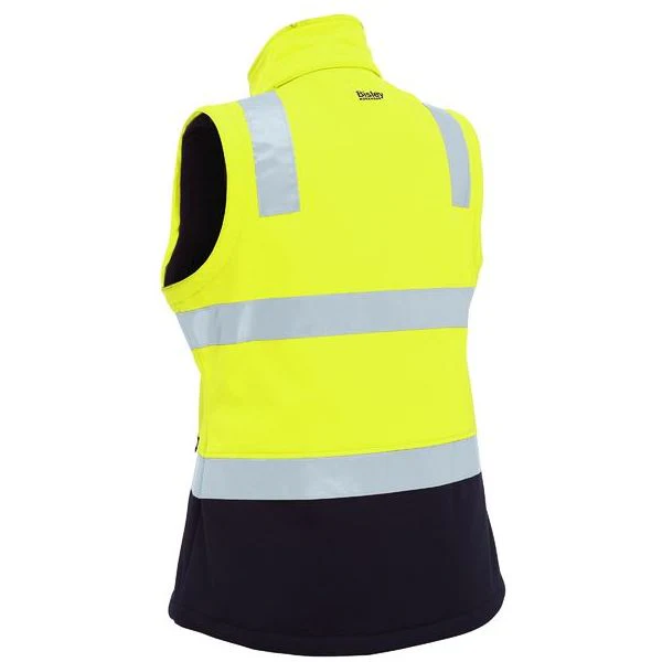 Bisley Womens Taped Two Tone Hi Vis 3 In 1 Soft Shell Jacket (BJL6078T) - Image 5