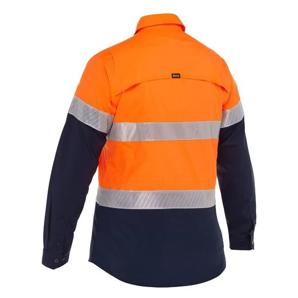 Bisley Womens X Airflow Hi Vis Taped Stretch Ripstop Shirt (BL6491T) - Image 4
