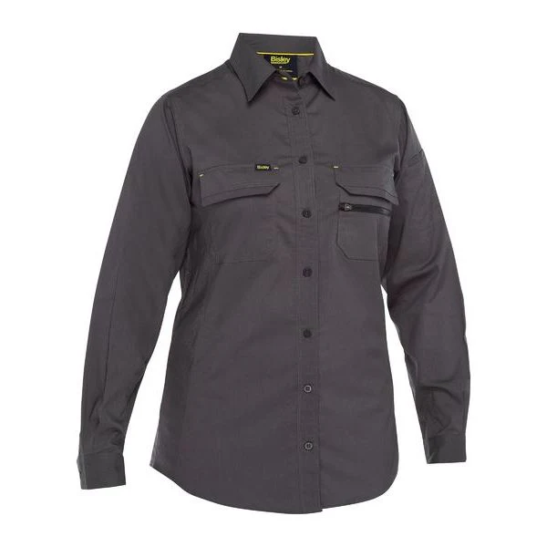 Bisley Womens X Airflow Stretch Ripstop Shirt (BL6490) - Image 3