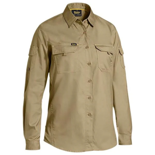 Bisley Womens X Airflow Ventilated Ripstop Shirt (BL6414) - Image 3