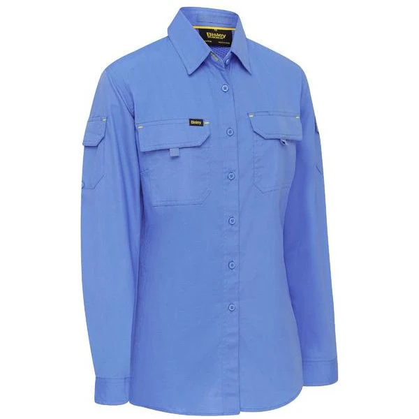 Bisley Womens X Airflow Ventilated Ripstop Shirt (BL6414) - Image 7