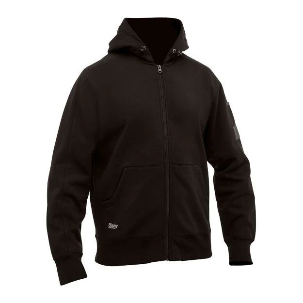 Bisley Work Fleece Full Zip Hoodie With Kangaroo Pouch Pockets (BK6725) - Image 9