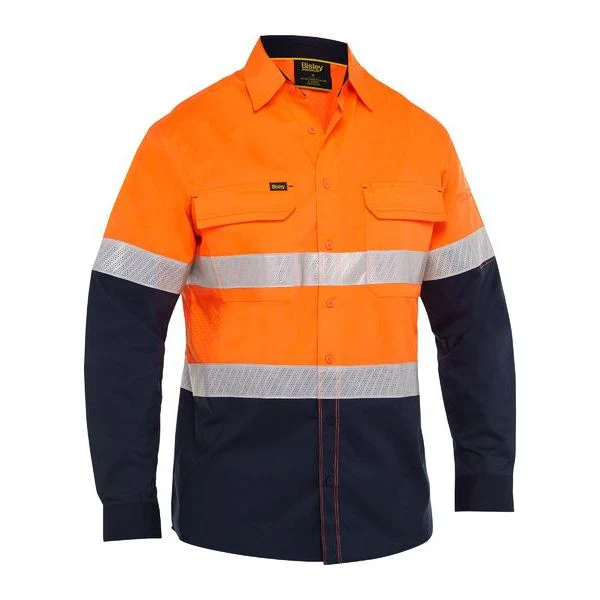 Bisley X Airflow Hi Vis Taped Stretch Ripstop Shirt (BS6491T) - Image 3
