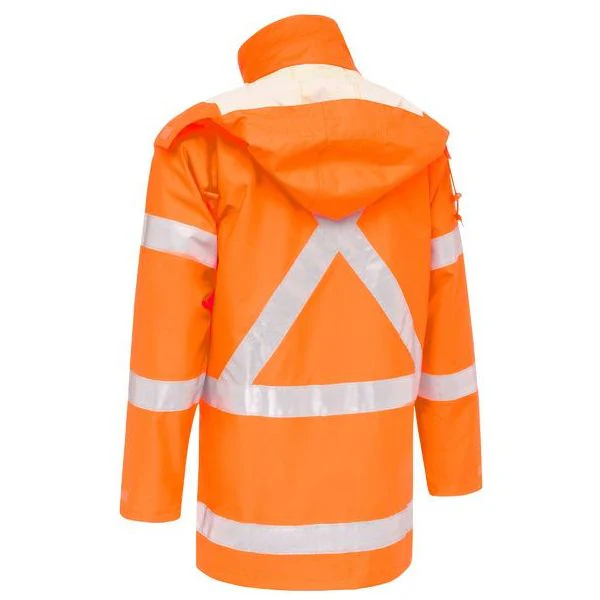 Bisley X Taped Shell Rain Jacket With ID Pocket (BJ6968XT) - Image 4