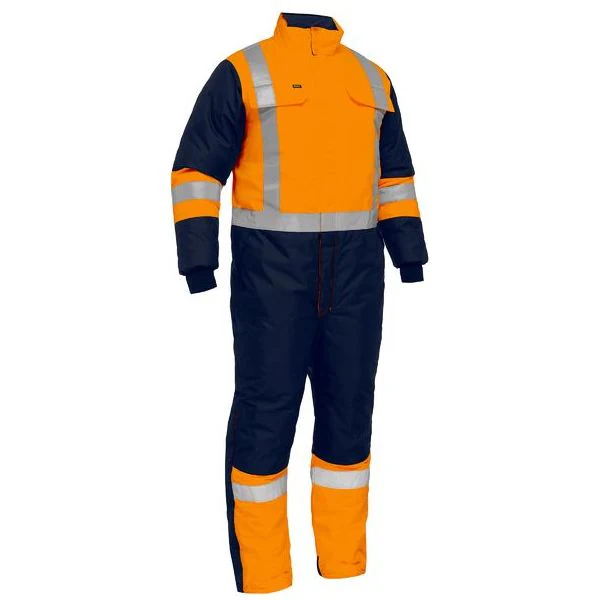 Bisley X Taped Two Tone Hi Vis Freezer Coverall (BC6453T) - Image 3