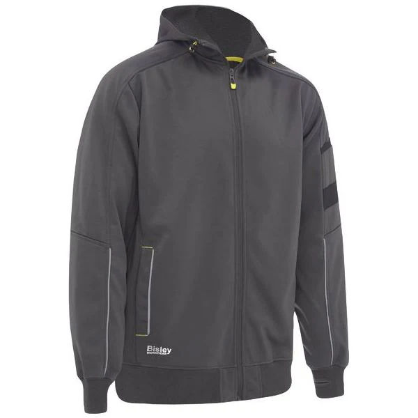 Bisley Zip-Front Work Fleece Hoodie With Sherpa Lining (BK6925) (Clearance)