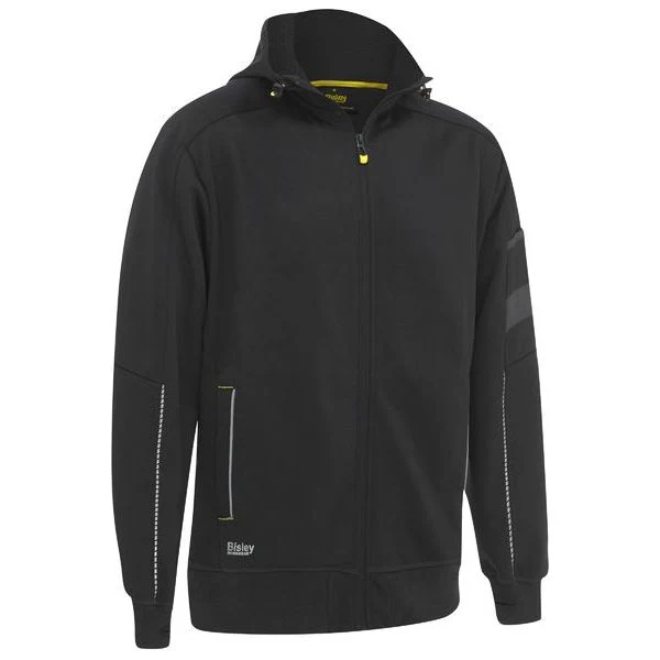 Bisley Zip-Front Work Fleece Hoodie With Sherpa Lining (BK6925) (Clearance) - Image 5