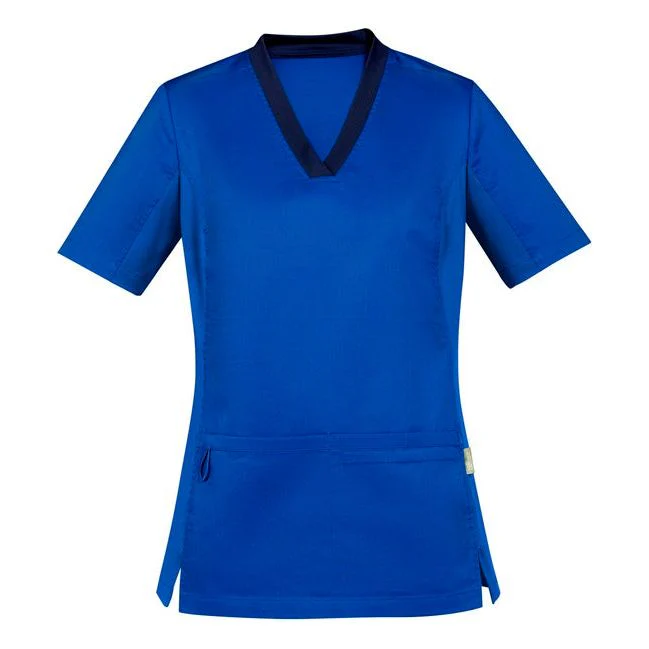 Biz Care Riley Womens V-Neck Scrub Top - (CST043LS) - Image 2