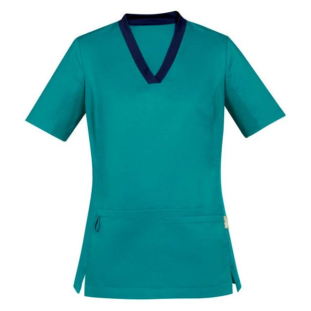 Biz Care Riley Womens V-Neck Scrub Top - (CST043LS) - Image 5