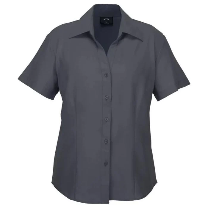 Biz Care Womens Plain Oasis Short Sleeve Shirt (LB3601) - Image 4