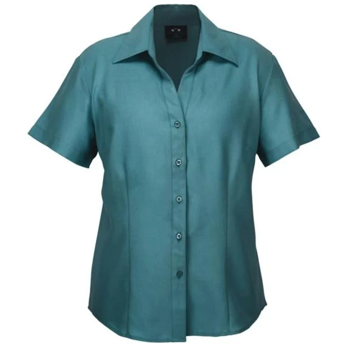 Biz Care Womens Plain Oasis Short Sleeve Shirt (LB3601) - Image 6