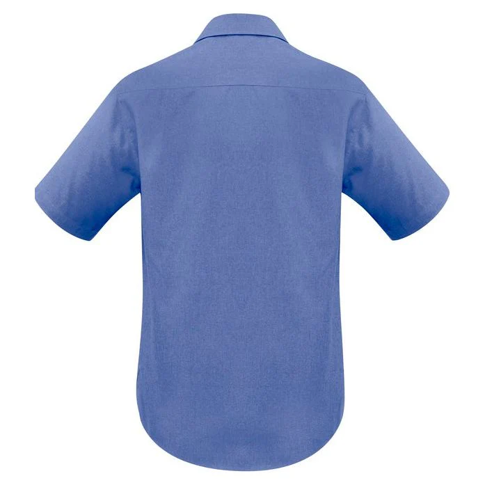 Biz Collection Mens Plain Oasis Short Sleeve Shirt (SH3603) - Image 10