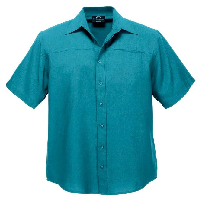 Biz Collection Mens Plain Oasis Short Sleeve Shirt (SH3603) - Image 11