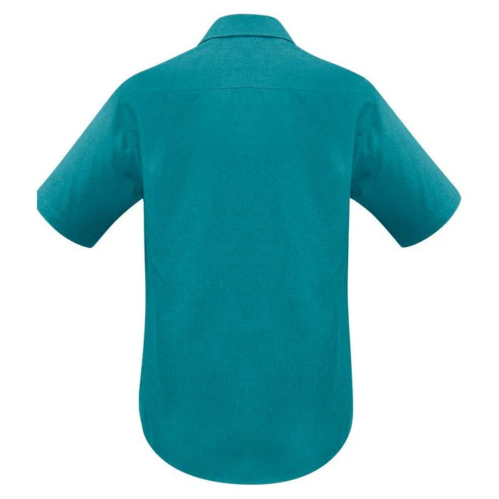 Biz Collection Mens Plain Oasis Short Sleeve Shirt (SH3603) - Image 12