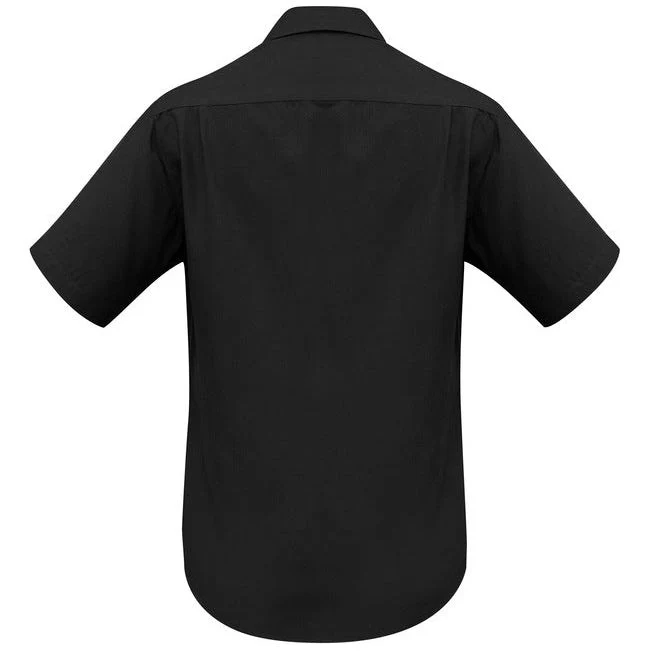 Biz Collection Mens Plain Oasis Short Sleeve Shirt (SH3603) - Image 2
