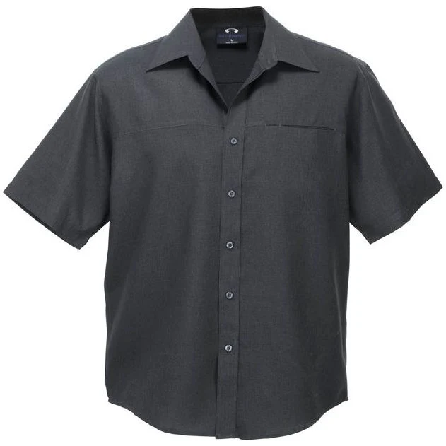 Biz Collection Mens Plain Oasis Short Sleeve Shirt (SH3603) - Image 3