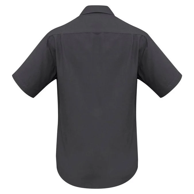 Biz Collection Mens Plain Oasis Short Sleeve Shirt (SH3603) - Image 4