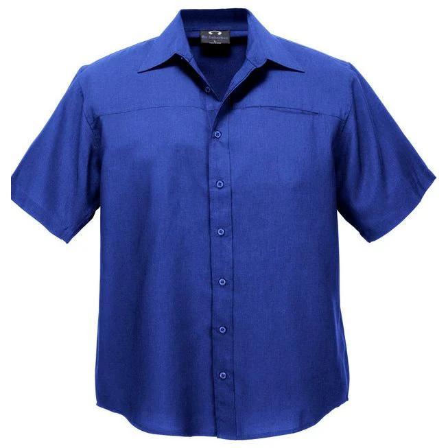 Biz Collection Mens Plain Oasis Short Sleeve Shirt (SH3603) - Image 5