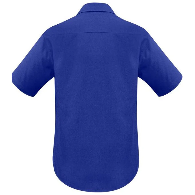Biz Collection Mens Plain Oasis Short Sleeve Shirt (SH3603) - Image 6