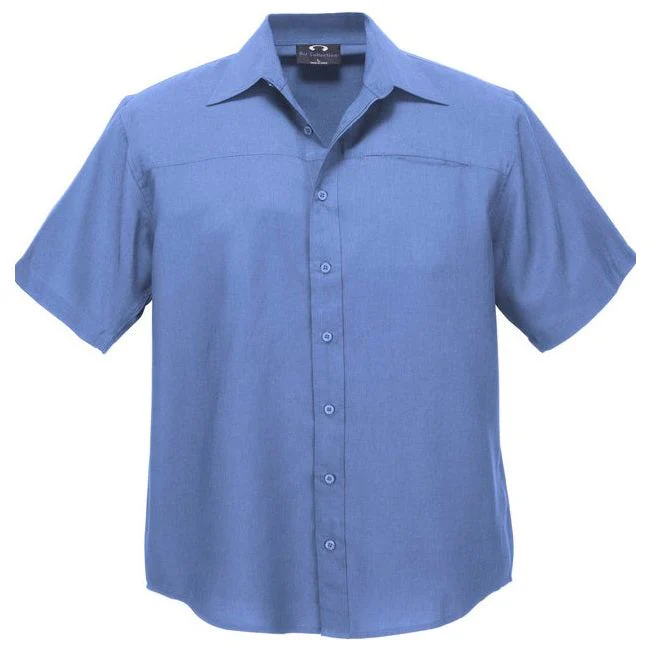 Biz Collection Mens Plain Oasis Short Sleeve Shirt (SH3603) - Image 9