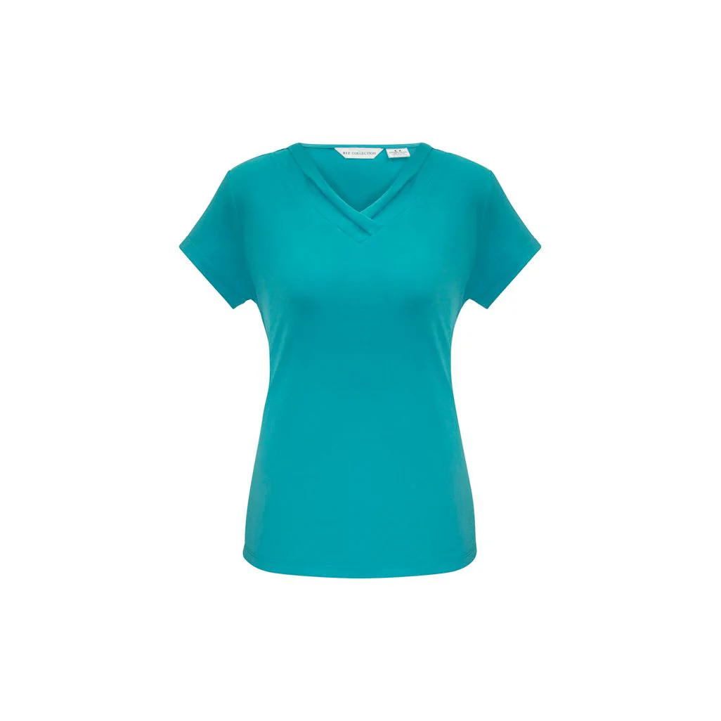 Biz Collection Womens Lana Short Sleeve Top (K819LS) (Clearance)