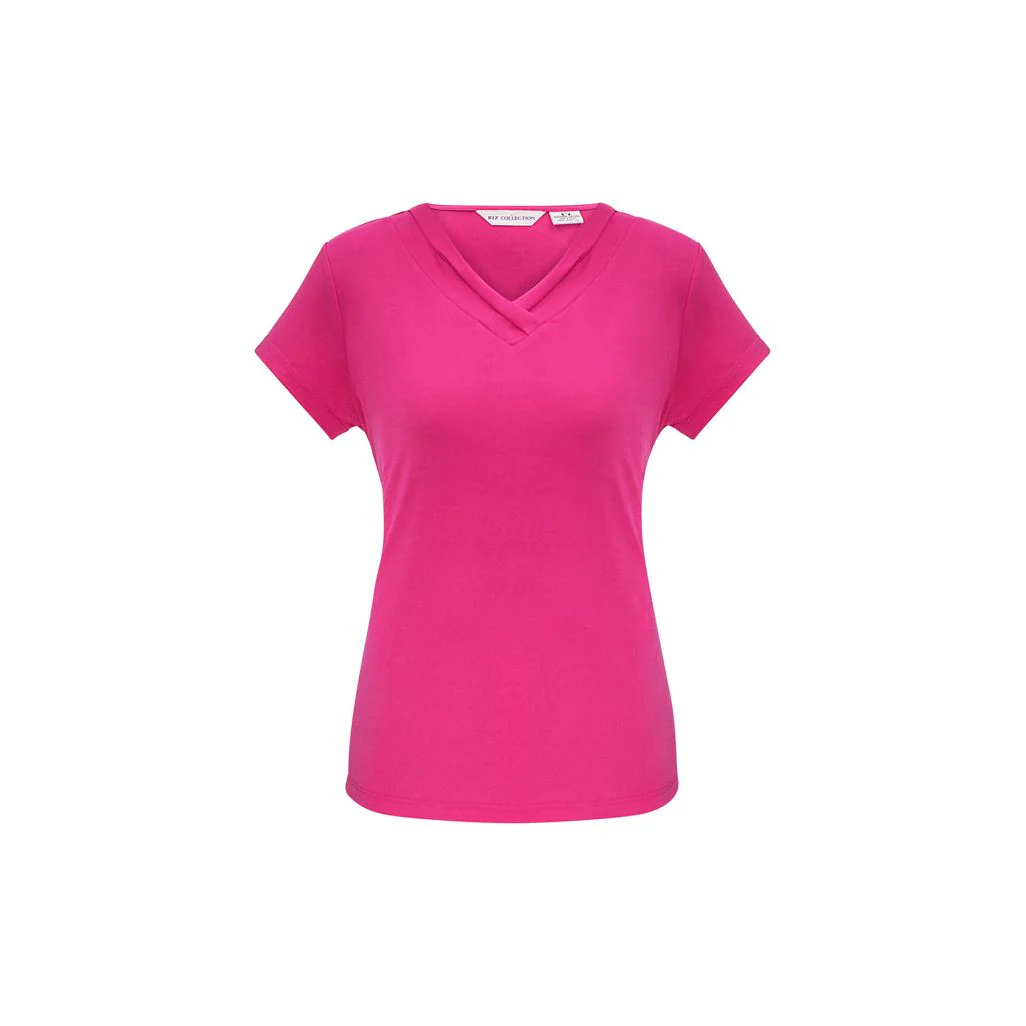 Biz Collection Womens Lana Short Sleeve Top (K819LS) (Clearance) - Image 4