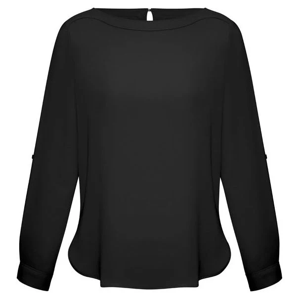 Biz Collection Womens Madison Boatneck Blouse (S828LL)