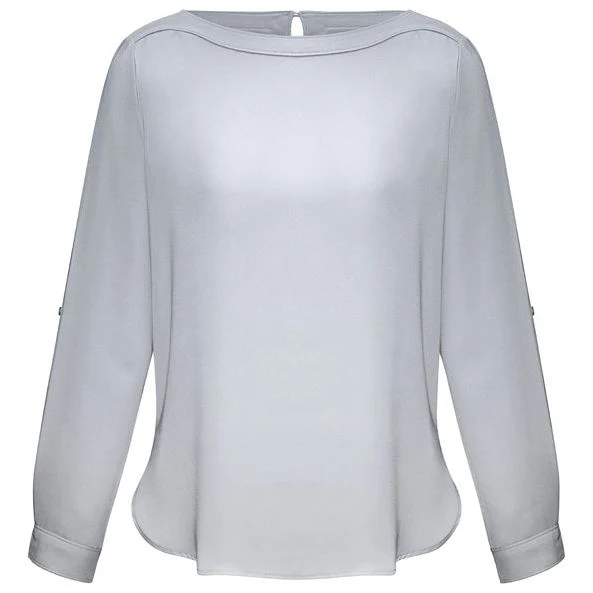 Biz Collection Womens Madison Boatneck Blouse (S828LL) - Image 4