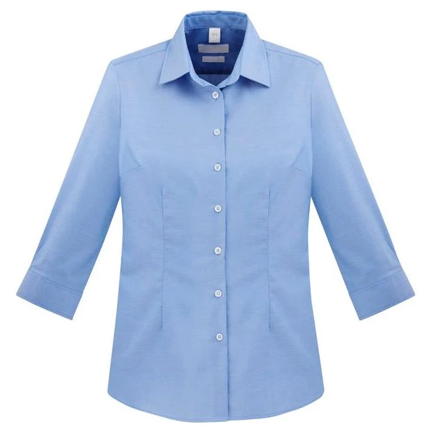 Biz Collection Womens Regent 3/4 Sleeve Shirt (S912LT) - Image 2