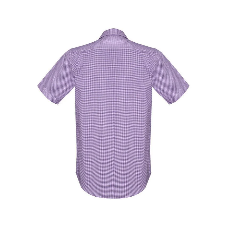 Biz Corporates Mens Newport Short Sleeve Shirt (42522) - Image 4