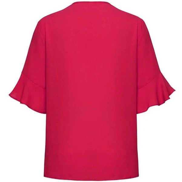 Biz Corporates Womens Aria Fluted Sleeve Blouse (RB966LS) - Image 4