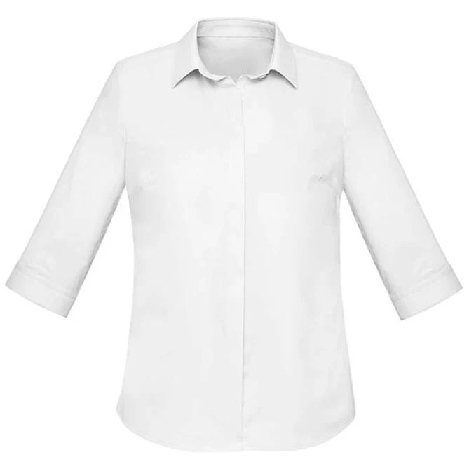 Biz Corporates Womens Charlie 3/4 Shirt (RS968LT) - Image 7