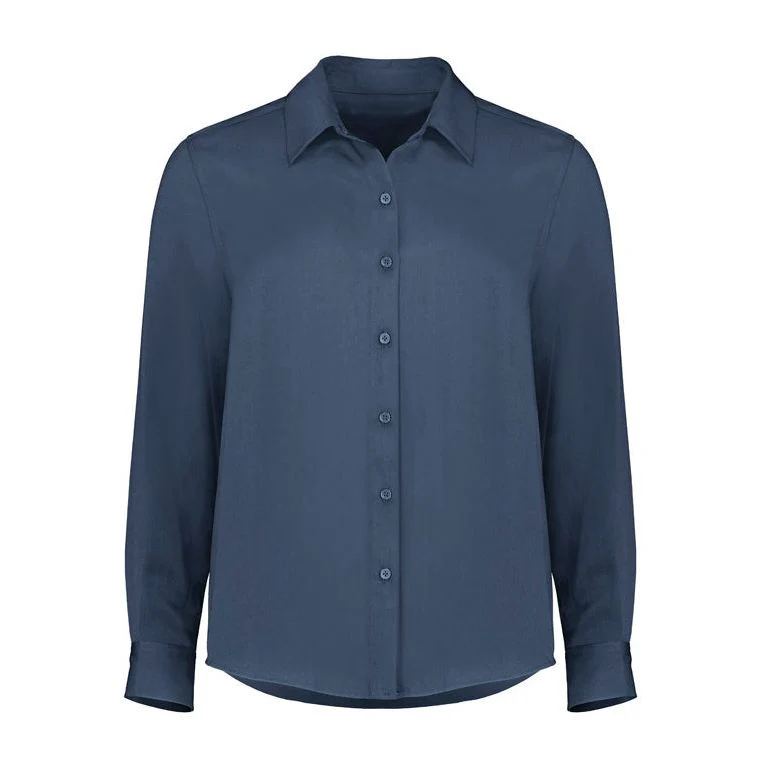 Biz Corporates Womens Evelyn Long Sleeve Shirt (RU570LL) - Image 5