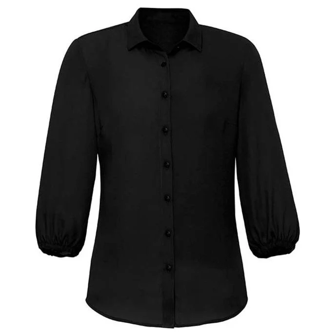 Biz Corporates Womens Lucy 3/4 Sleeve Blouse (RB965LT) - Image 3