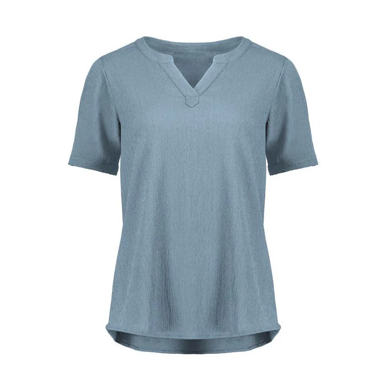 Biz Corporates Womens Ruche Short Sleeve Blouse (RU568LS)