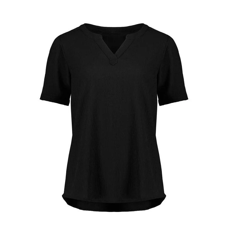 Biz Corporates Womens Ruche Short Sleeve Blouse (RU568LS) - Image 2