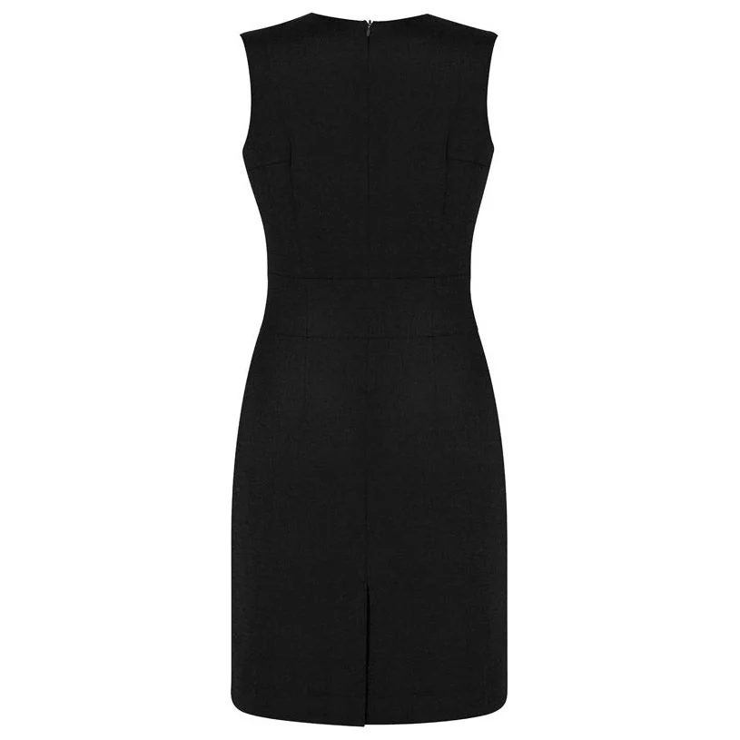 Biz Corporates Womens Sleeveless V Neck Dress (30121) - Image 4