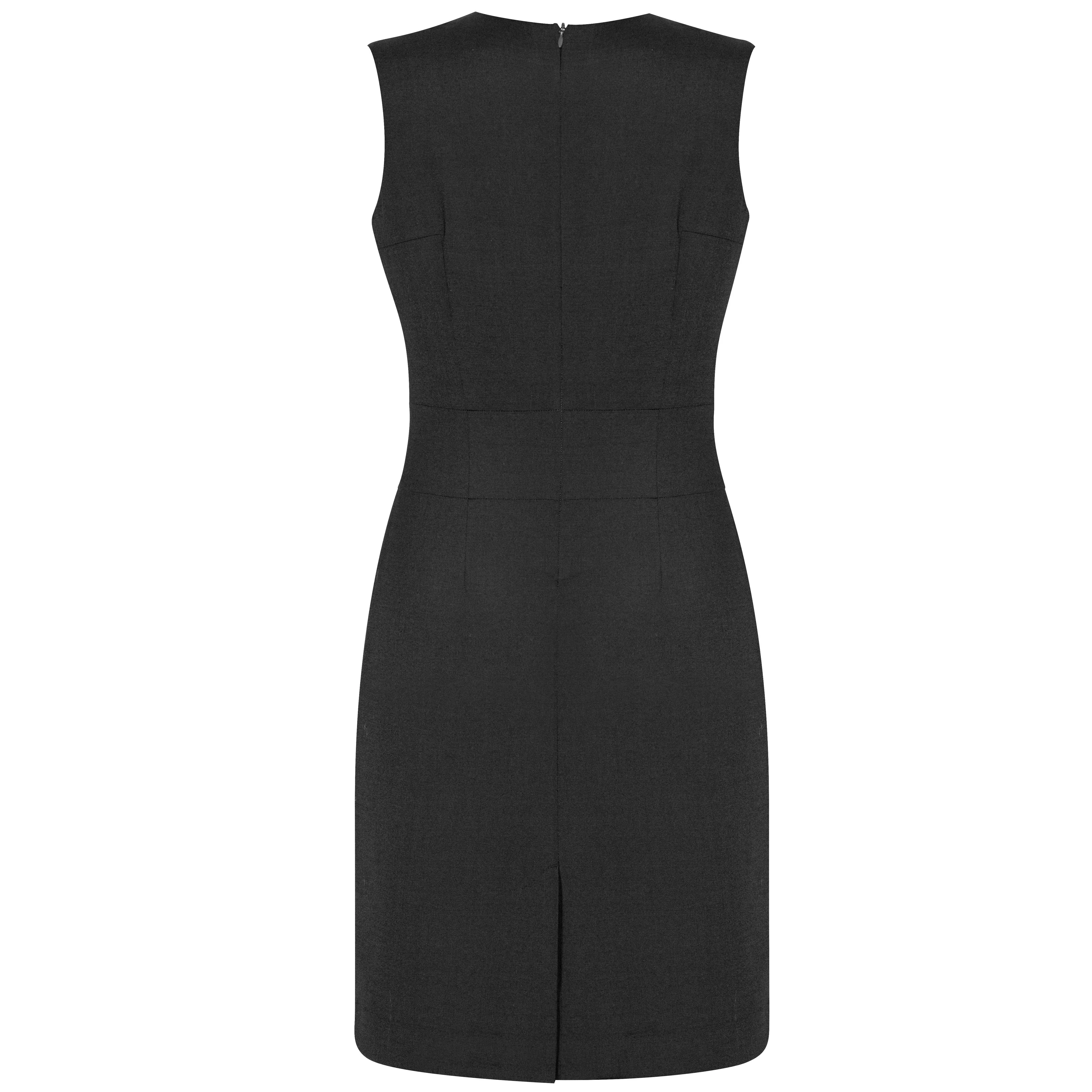Biz Corporates Womens Sleeveless V Neck Dress (30121) (Clearance) - Image 2
