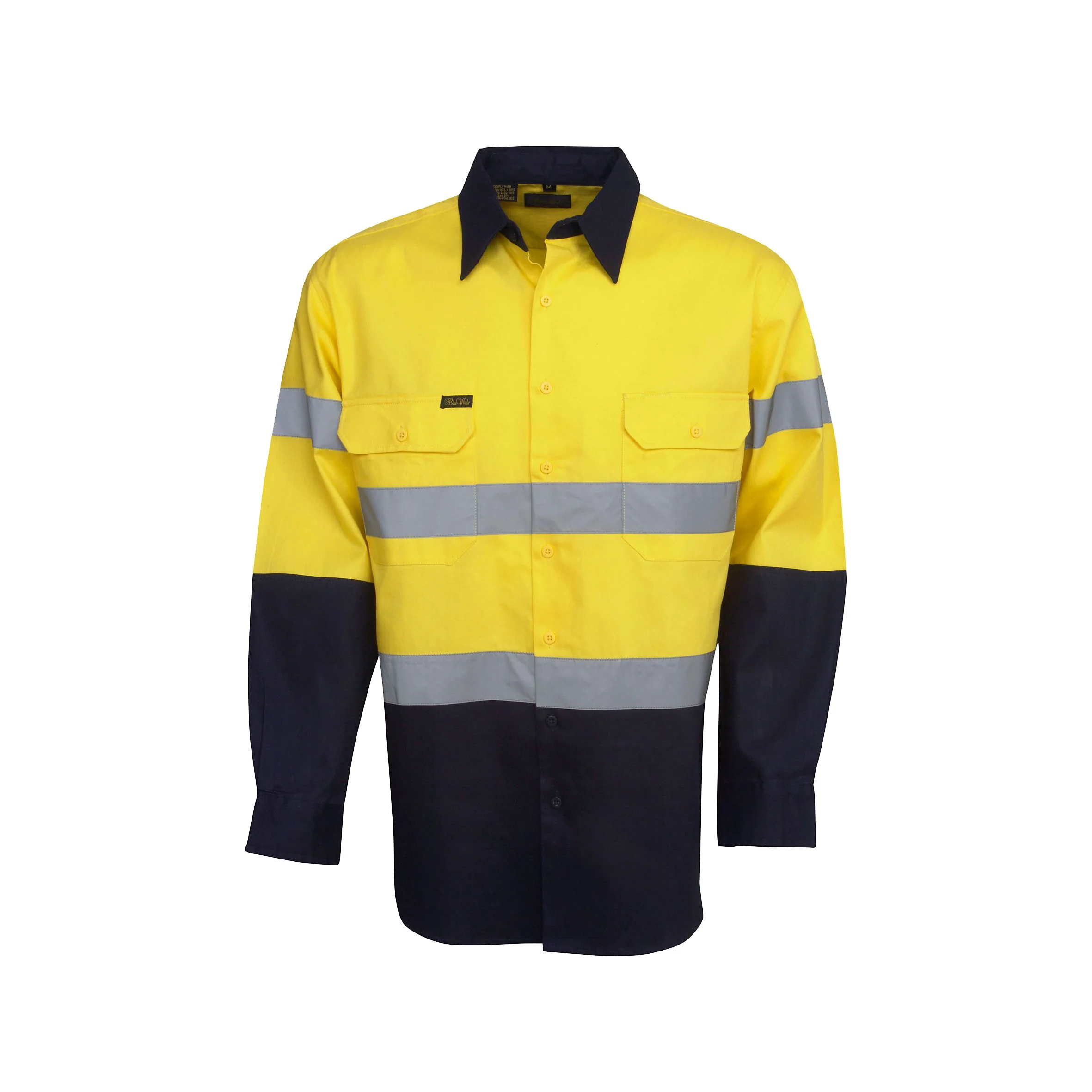 Bluewhale Hi Vis Cotton Drill Shirt With Tape (C93) - Image 2