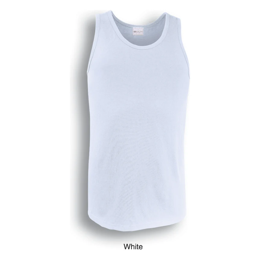 Bocini Mens Cotton Singlet (CT0371)